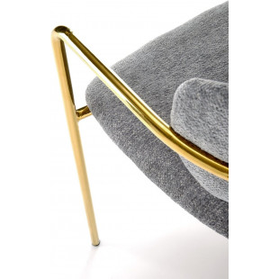 Krzesło tapicerowane K537 Halmar - Elegancki design, złote nogi