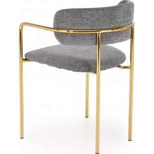 Krzesło tapicerowane K537 Halmar - Elegancki design, złote nogi