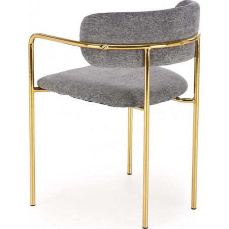Krzesło tapicerowane K537 Halmar - Elegancki design, złote nogi