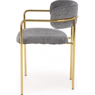 Krzesło tapicerowane K537 Halmar - Elegancki design, złote nogi