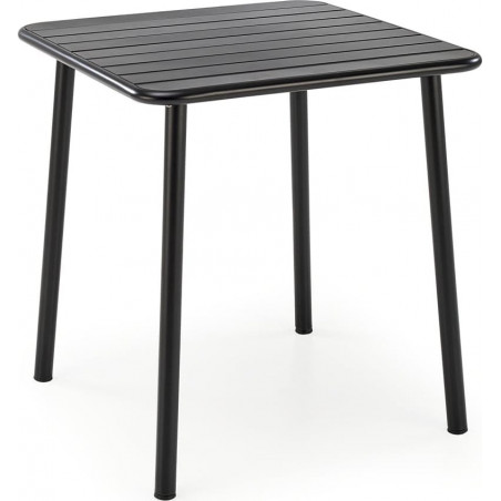 Stół metalowy kwadratowy Bosco 70x70 czarny Halmar - Kup teraz!