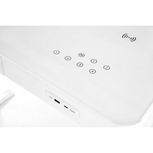 Biurko Halmar B52: Regulacja wysokości, USB, Białe 120x60