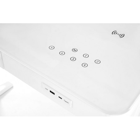 Biurko Halmar B52: Regulacja wysokości, USB, Białe 120x60
