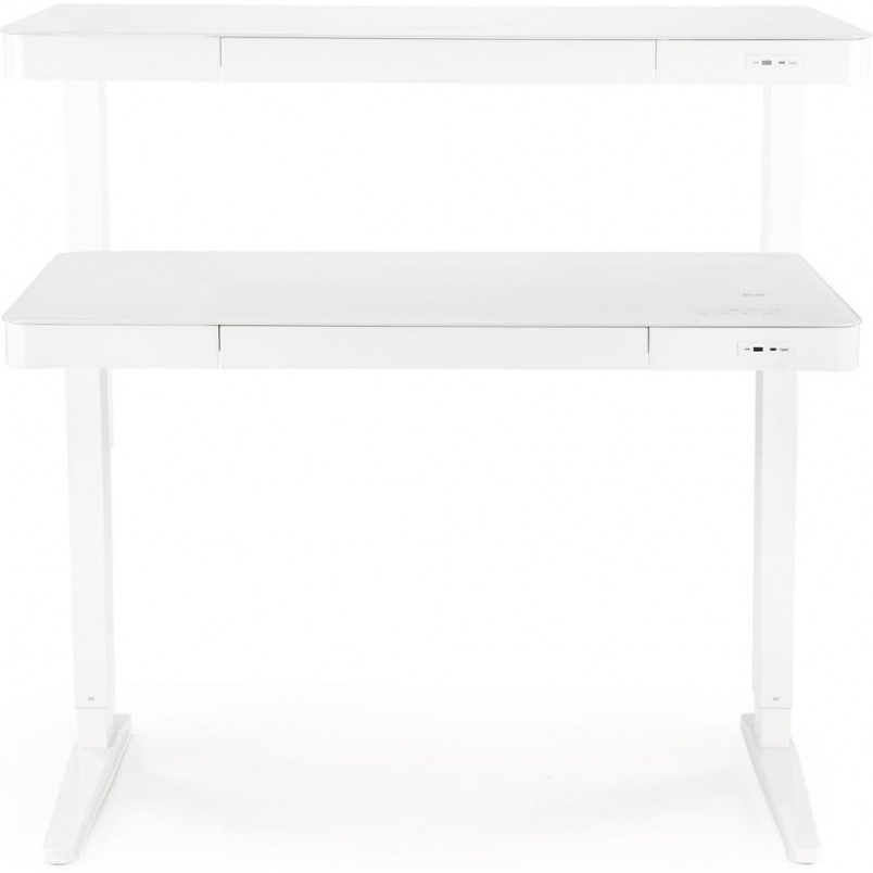 Biurko Halmar B52: Regulacja wysokości, USB, Białe 120x60