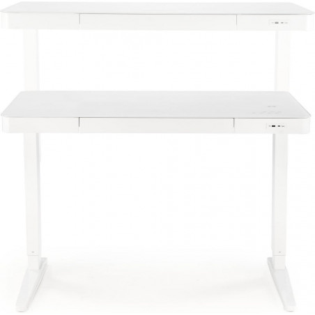 Biurko Halmar B52: Regulacja wysokości, USB, Białe 120x60
