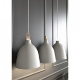 Lampa wisząca Moku | Szara, Skandynawska | Design For The People