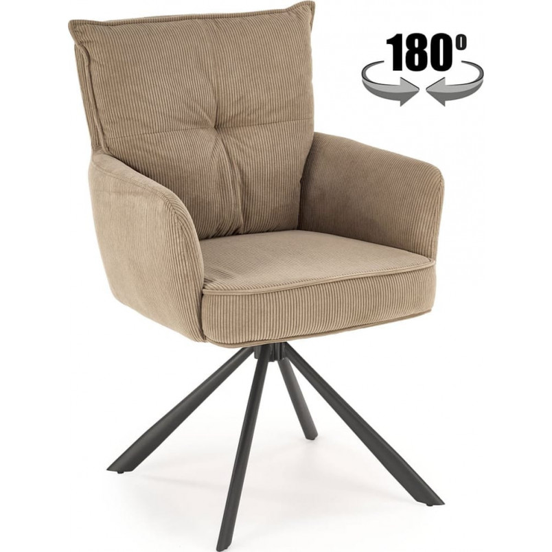 Krzesło obrotowe K528 Halmar cappuccino - Komfort i styl