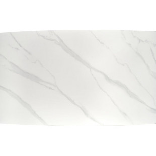 Stół glamour Halmar Clemente 160x90 | Biały marmur, złota podstawa