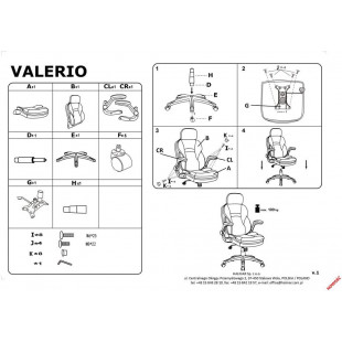 Fotel biurowy Valerio Halmar: Komfort i ergonomia