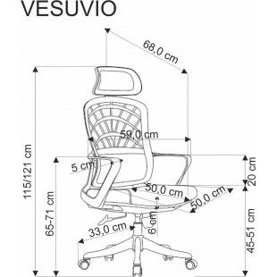 Fotel biurowy Vesuvio Halmar - Komfort i ergonomia