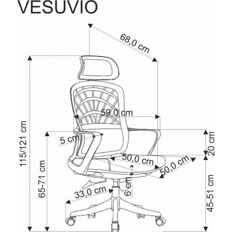 Fotel biurowy Vesuvio Halmar - Komfort i ergonomia