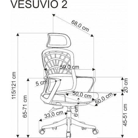 Fotel biurowy Vesuvio II Halmar: Komfort i styl | Cynamonowy/Biały