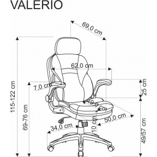 Fotel biurowy Valerio Halmar: Komfort i ergonomia