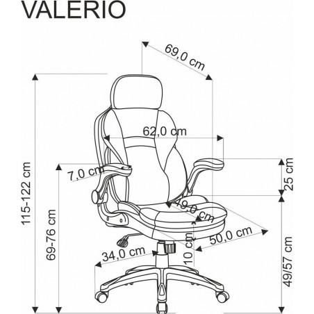 Fotel biurowy Valerio Halmar: Komfort i ergonomia
