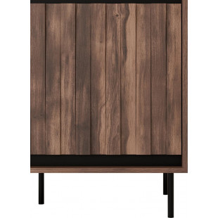Szafa Swing Halmar: Nowoczesny design, orzech/czarny - Kup teraz!