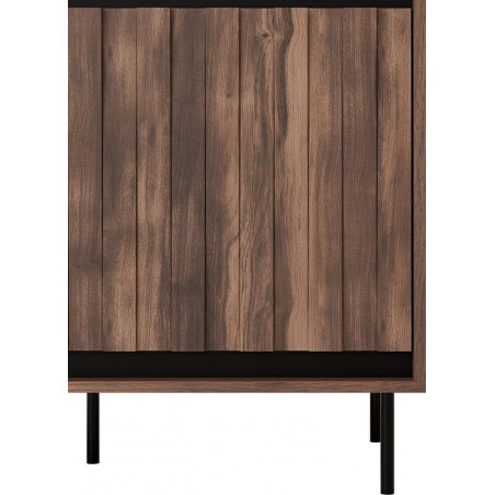 Szafa Swing Halmar: Nowoczesny design, orzech/czarny - Kup teraz!
