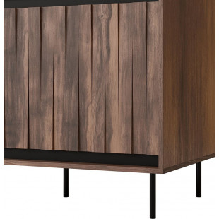 Szafa Swing Halmar: Nowoczesny design, orzech/czarny - Kup teraz!