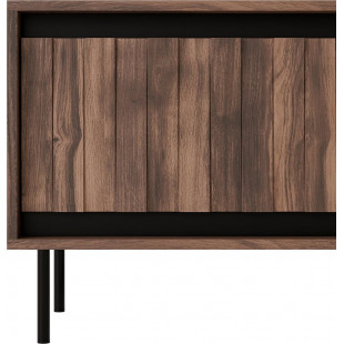 Szafka RTV Swing 180x40cm Halmar | Orzech/Czarny - Kup Teraz!