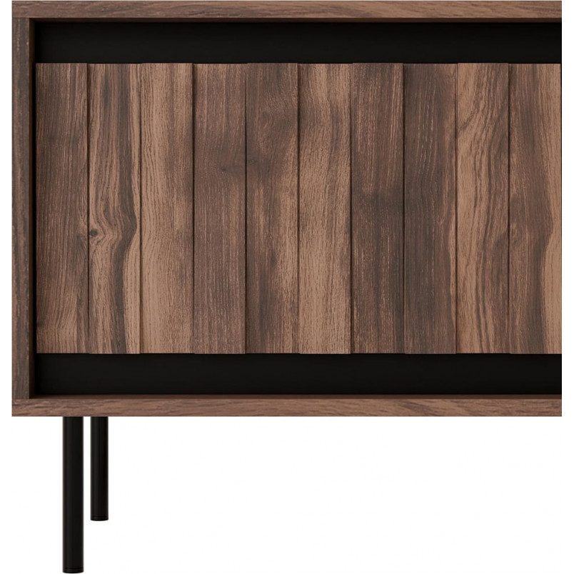 Szafka RTV Swing 180x40cm Halmar | Orzech/Czarny - Kup Teraz!