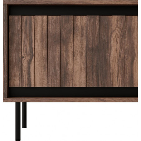 Szafka RTV Swing 180x40cm Halmar | Orzech/Czarny - Kup Teraz!