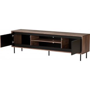 Szafka RTV Swing 180x40cm Halmar | Orzech/Czarny - Kup Teraz!