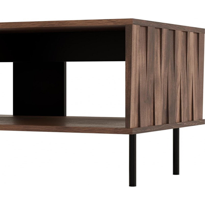 Stolik kawowy Swing Halmar | 100x54cm | Orzech/Czarny
