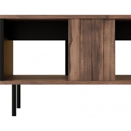 Stolik kawowy Swing Halmar | 100x54cm | Orzech/Czarny