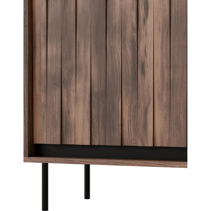 Komoda Swing KM2 Halmar | 104x40cm | Orzech/Czarny