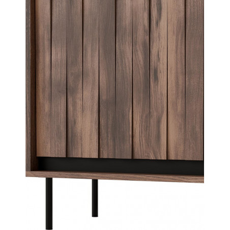 Komoda Swing KM2 Halmar | 104x40cm | Orzech/Czarny