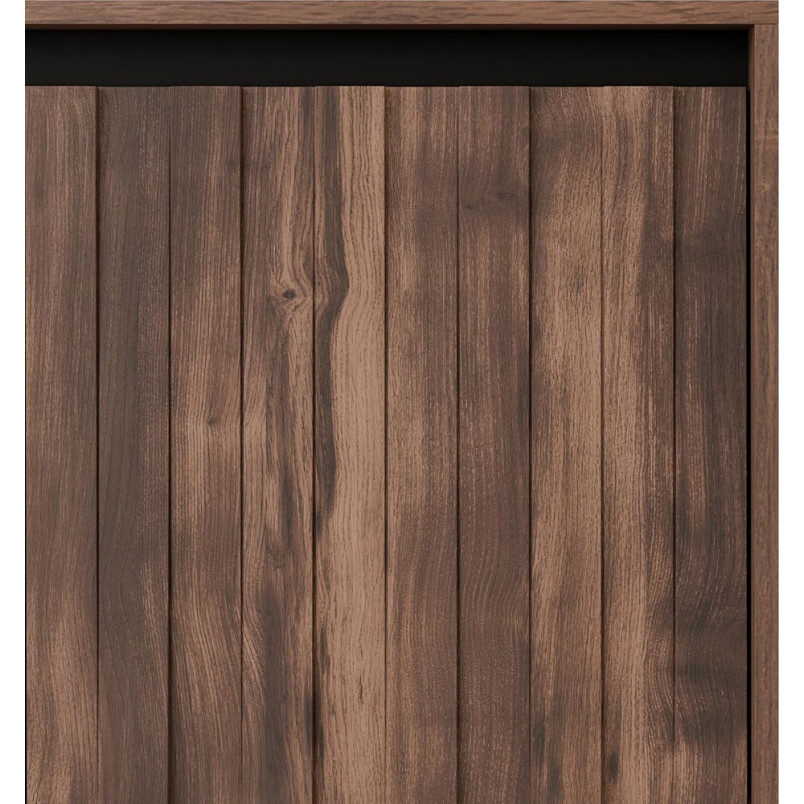 Komoda Swing KM2 Halmar | 104x40cm | Orzech/Czarny