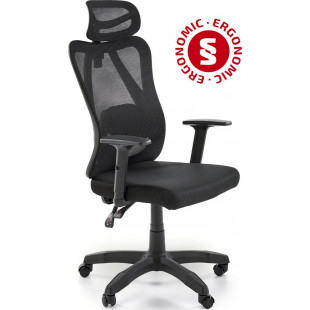 Fotel biurowy ergonomiczny z regulacją Ramos czarny Halmar