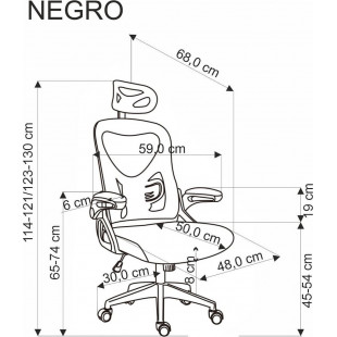 Fotel biurowy Halmar Negro: Komfort i regulacja - Kup online!