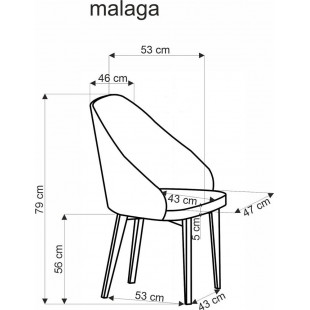 Krzesło Malaga Halmar: Komfort i Styl w Cenie 579 PLN