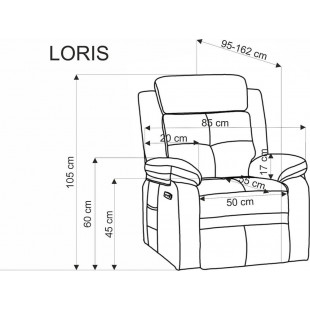 Fotel rozkładany Loris Halmar: Komfort, USB, Popiel - Kup Teraz!