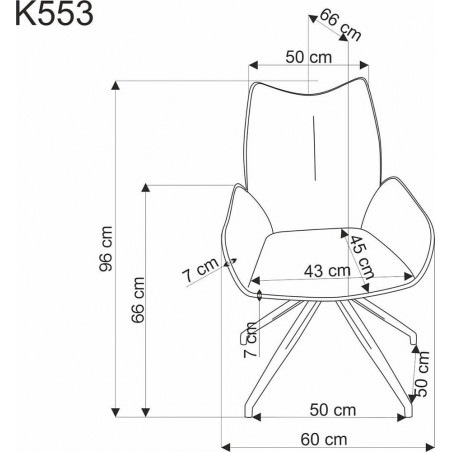 Krzesło fotelowe obrotowe K553 Halmar - Komfort i styl