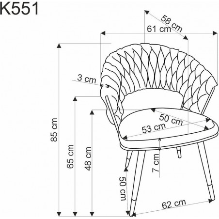 Krzesło welurowe muszelka K551 zielone Halmar | Elegancki design