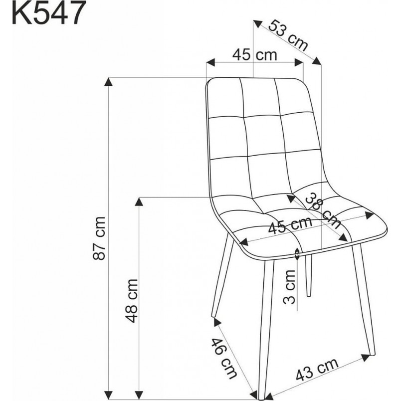 Krzesło pikowane K547 Halmar - Komfort i styl w Twoim domu