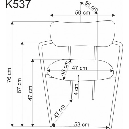 Krzesło tapicerowane K537 Halmar - Elegancja i Komfort | Sklep mebli