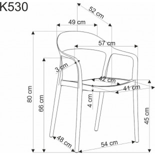 Krzesło boho K530 Halmar - czarne i naturalne | Komfort i styl