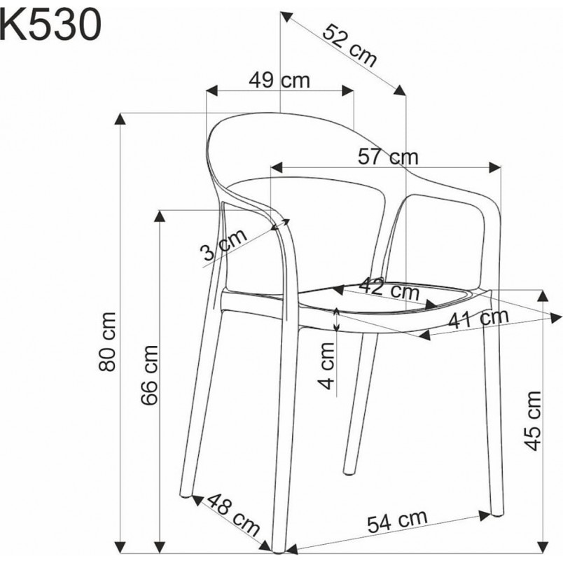 Krzesło boho K530 Halmar - czarne i naturalne | Komfort i styl