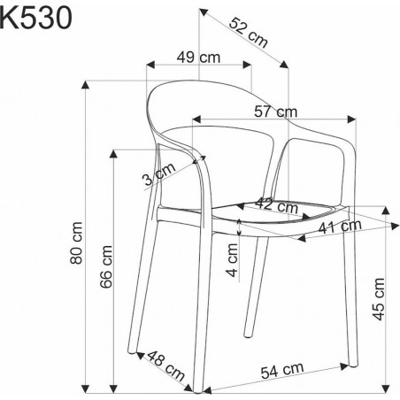 Krzesło boho K530 Halmar - czarne i naturalne | Komfort i styl