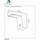 Kinkiet zewnętrzny Texas 15 LED czarny | Lucide