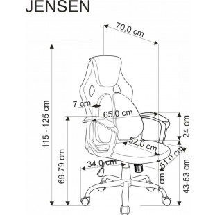 Fotel biurowy Halmar Jensen | Komfort i styl w Twoim biurze