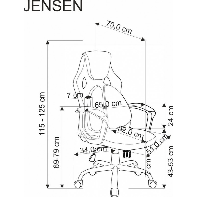 Fotel biurowy Halmar Jensen | Komfort i styl w Twoim biurze