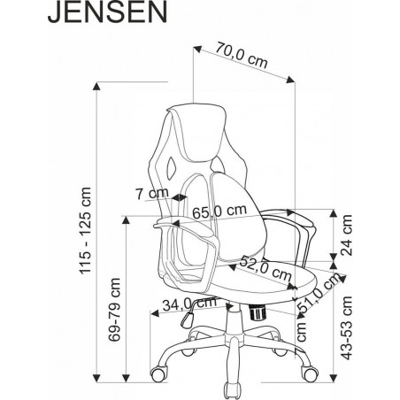Fotel biurowy Halmar Jensen | Komfort i styl w Twoim biurze