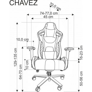 Fotel gamingowy Chavez Halmar - Regulacja, Eko Skóra | Sklep