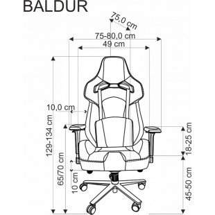 Fotel biurowy Baldur Halmar: Komfort i ergonomia