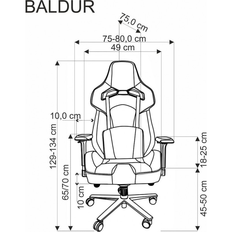 Fotel biurowy Baldur Halmar: Komfort i ergonomia
