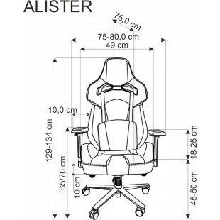 Fotel biurowy Alister Halmar - Regulacja, Komfort | Sklep