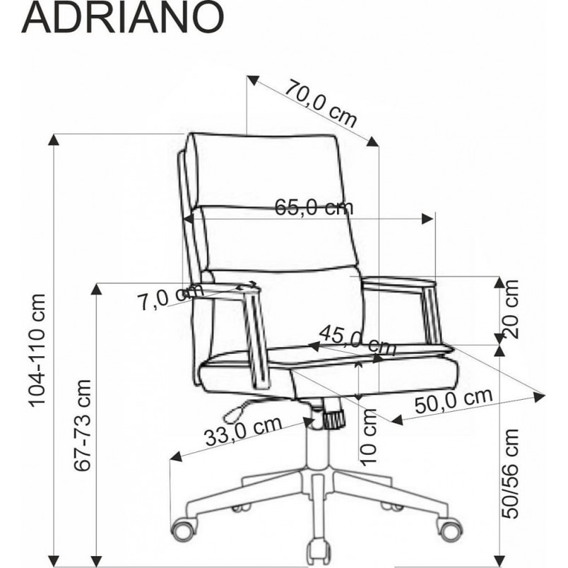 Fotel gabinetowy Adriano Halmar | Komfort i styl w biurze